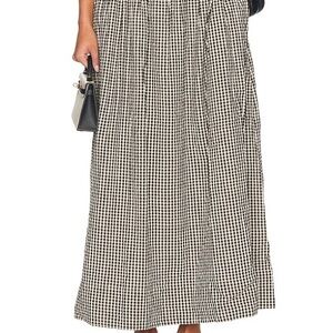 100% Cotton Gingham Midi/maxi skirt Posse the label